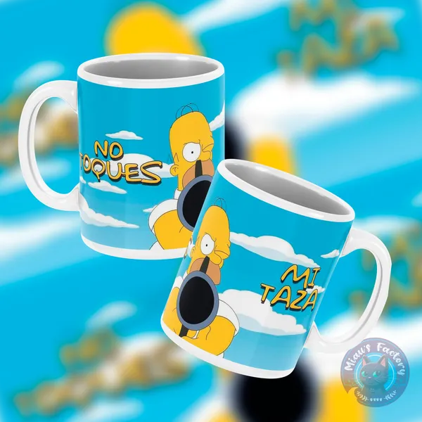 Los simpson - Homero - No toques mi taza